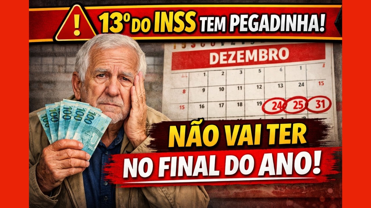 APOSENTADOS ATENÇÃO! O 13º DO INSS VAI SUMIR NO FINAL DO ANO?