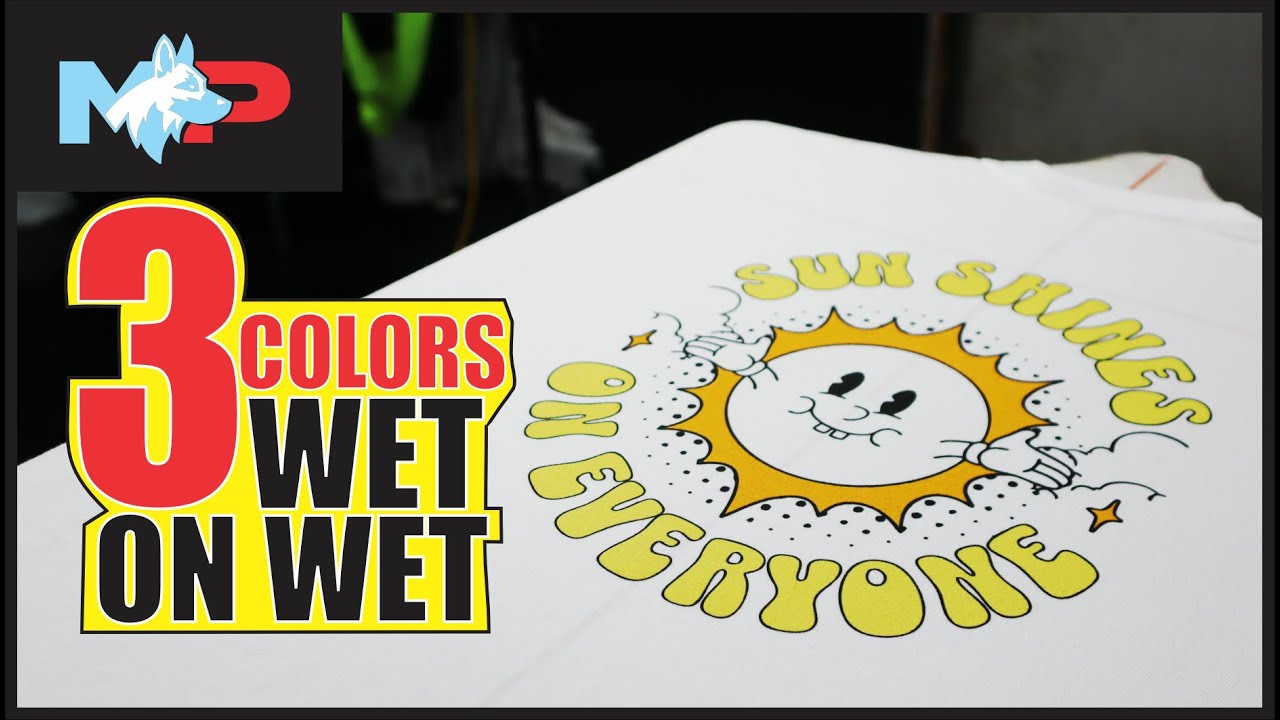 Step By Step 3 Color Screen Print Registration.