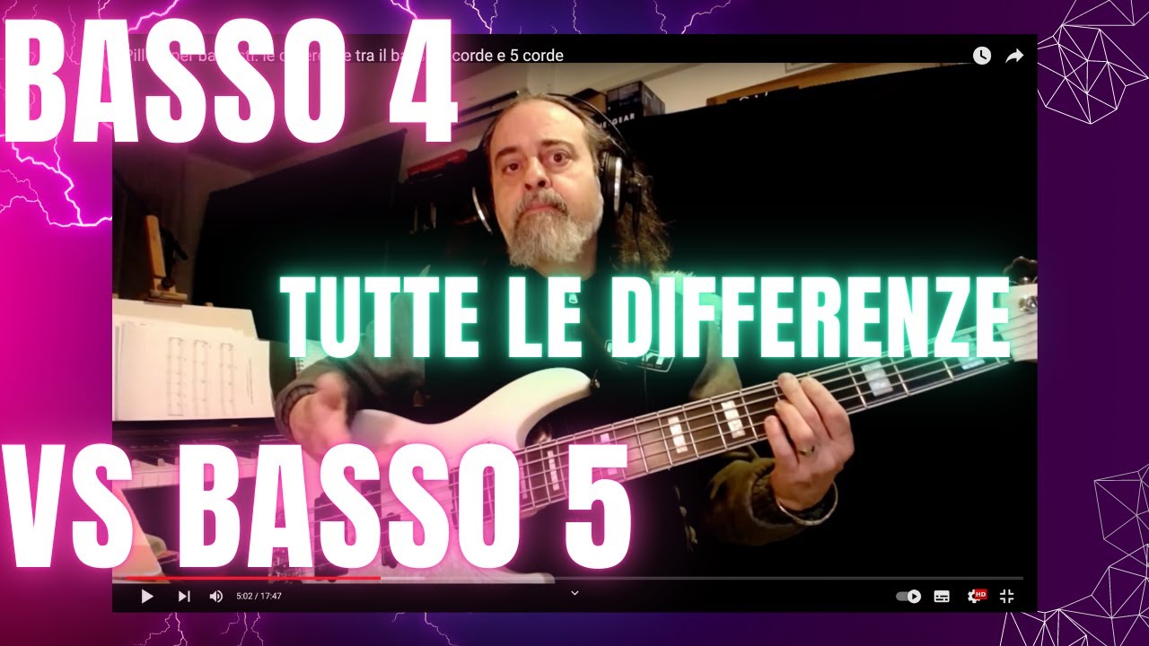 Pillole per bassisti: le differenze tra il basso 4 corde e il basso 5 corde