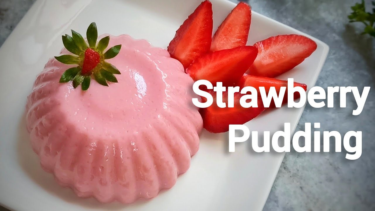 Easy Strawberry Pudding | Valentine's Day Special