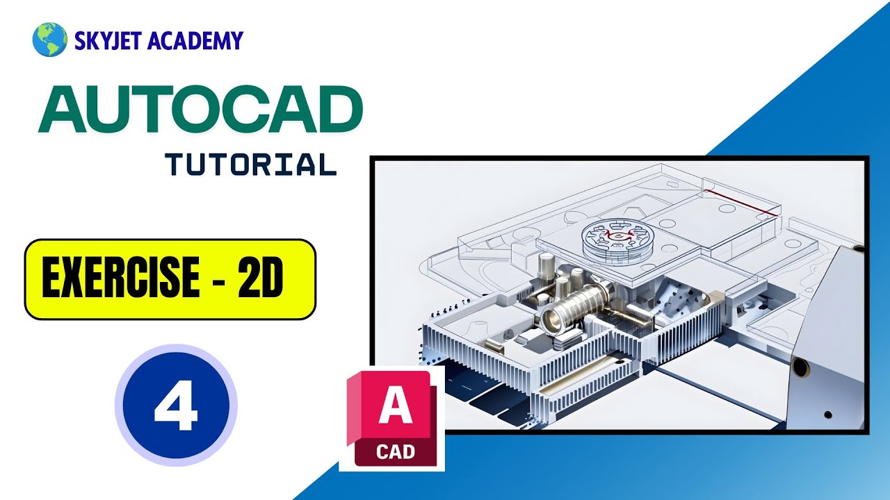 AUTOCAD -2D -Tutorial-Exercise-04|Autocad drafting course in coimbatore
