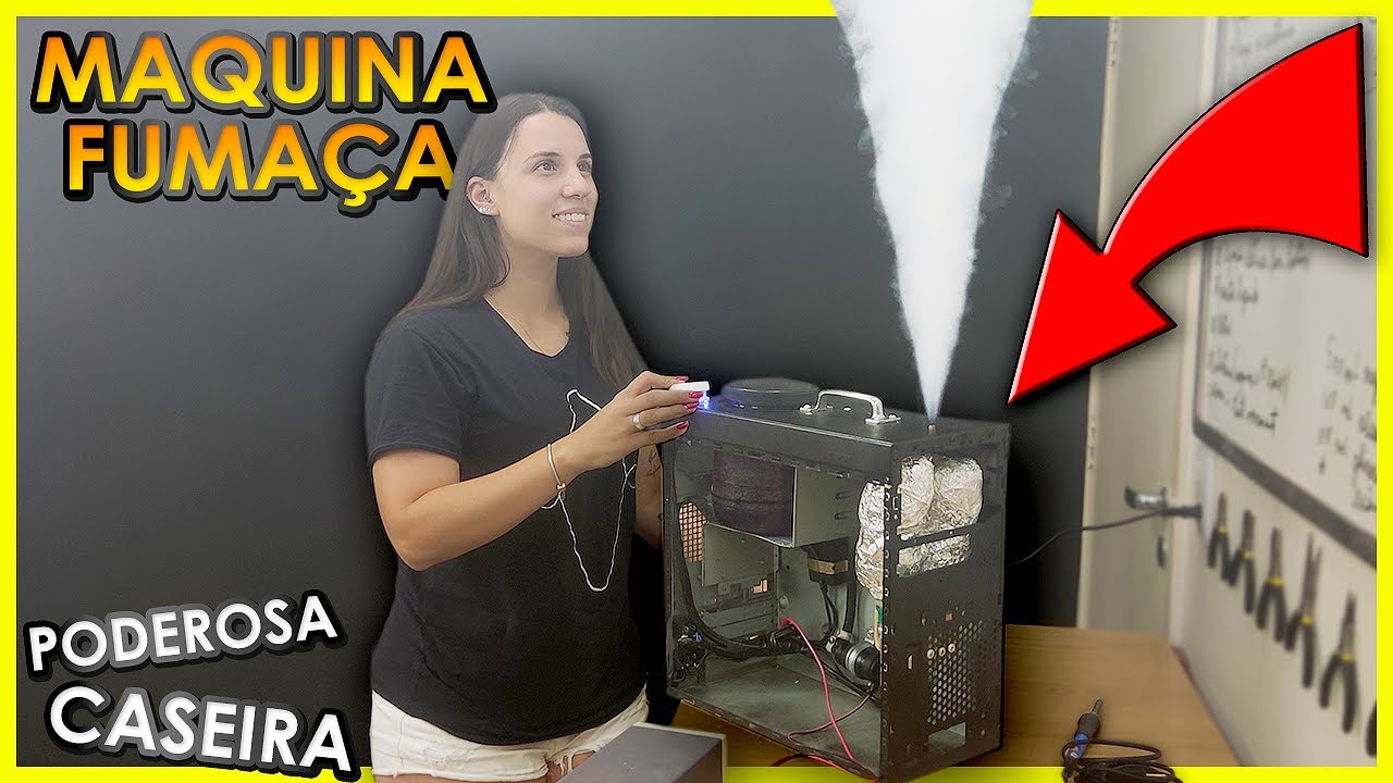 Como Fazer MAQUINA FUMAÇA PODEROSA (100% CASEIRA)
