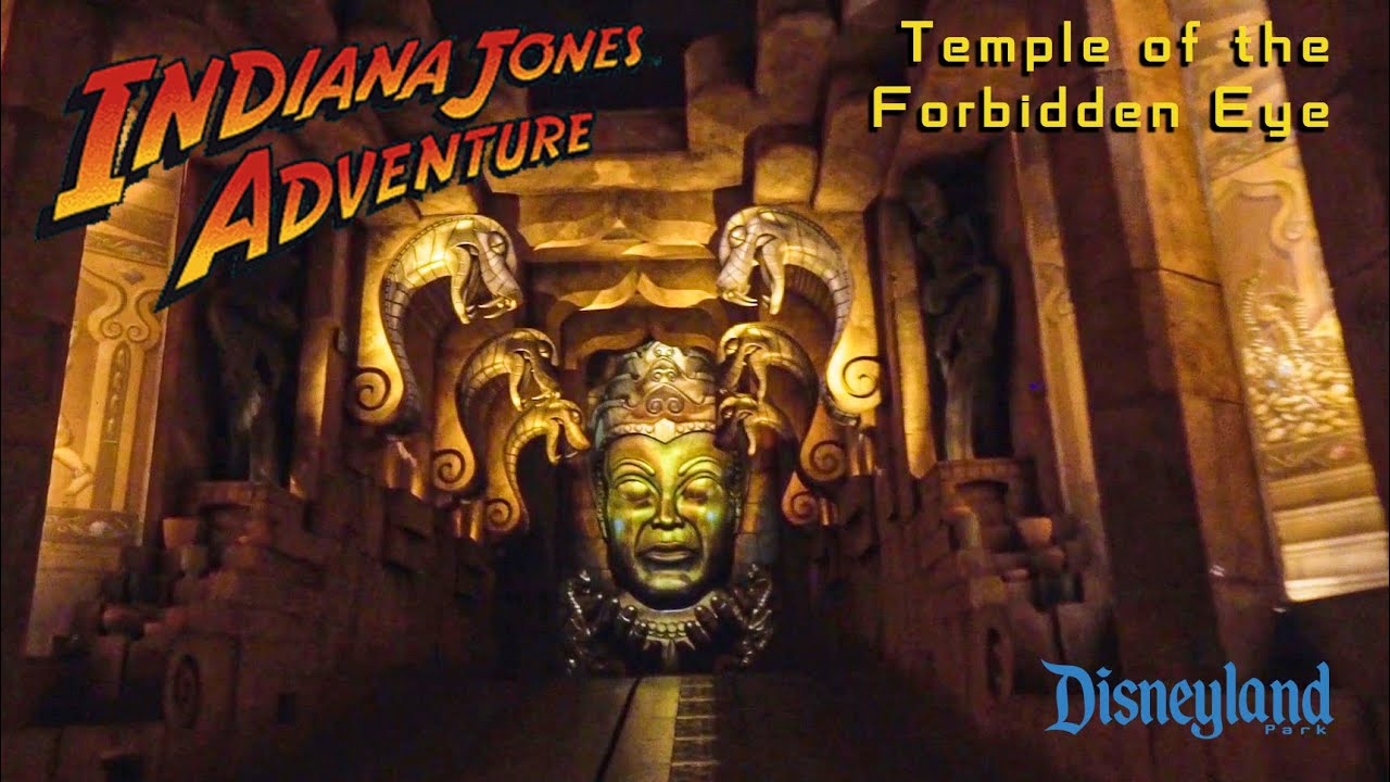 2019 Disneyland Indiana Jones Adventure Temple of the Forbidden Eye On Ride Low Light HD POV