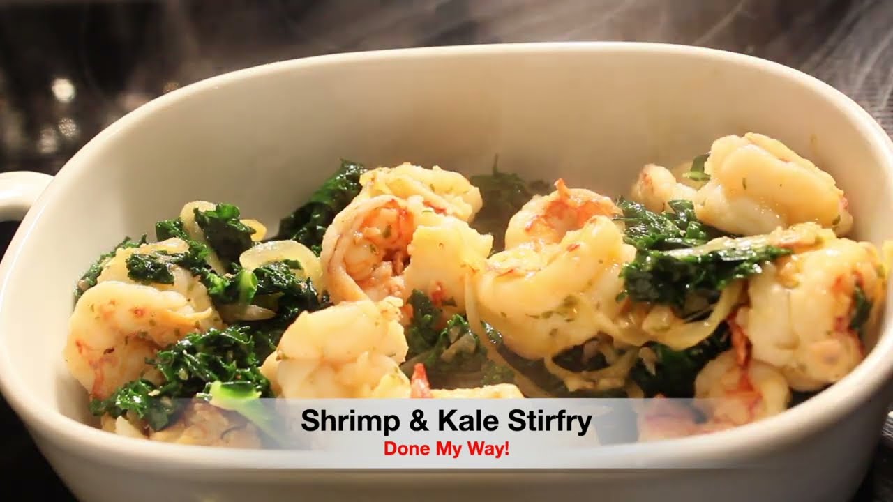 Shrimp & Kale Stirfry