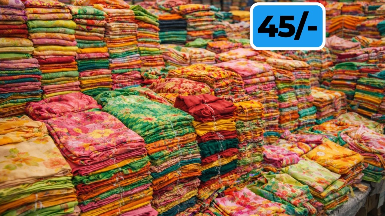 2026 కిలో నాటికి చౌక చీరల ఫ్యాక్టరీ| Madina wholesale market | Surat Wholesale Market #saree #sarees