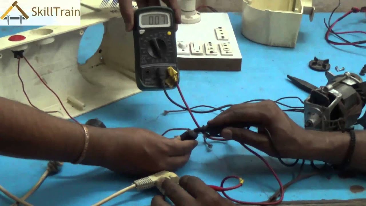 Testing the internal parts of a Mixer using a Multimeter (Hindi) (हिन्दी)