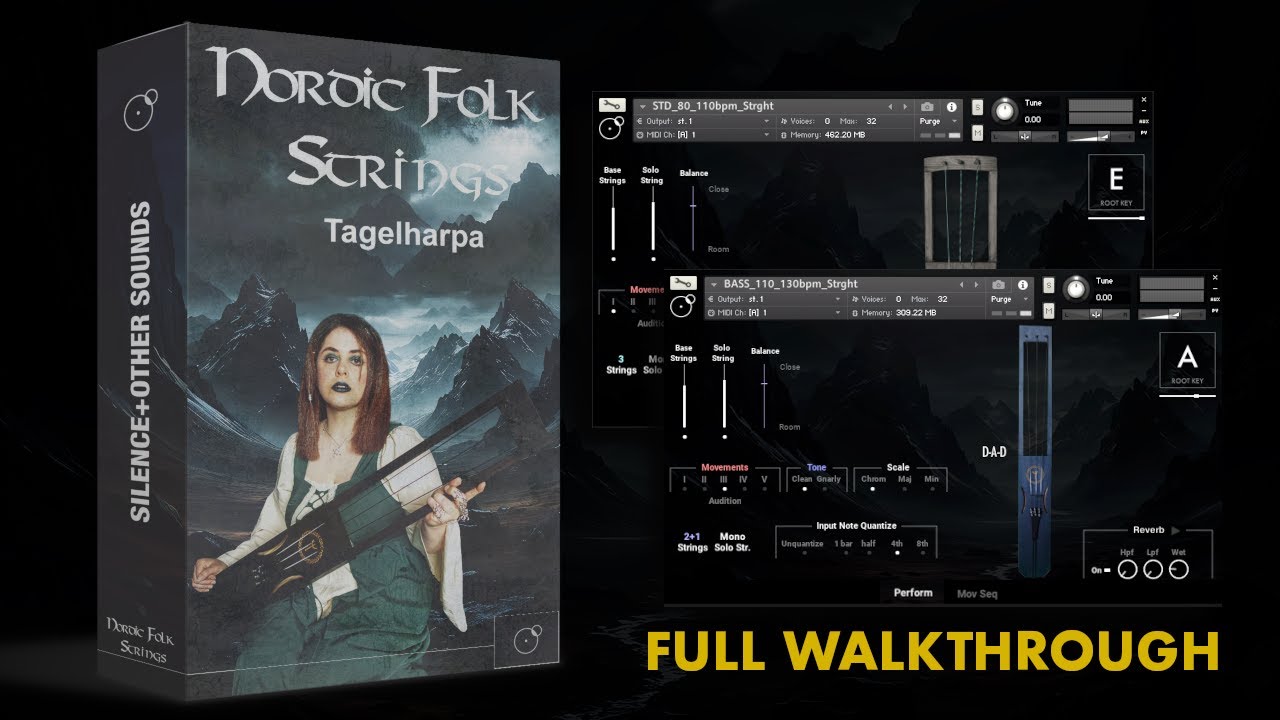 NORDIC FOLK STRINGS - Kontakt Library - Sounds & Instruments Walkthrough