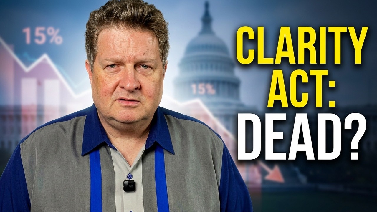 The White House Left the Room. CLARITY Act Odds Just Dropped to 15%. | Dana Love, PhD
