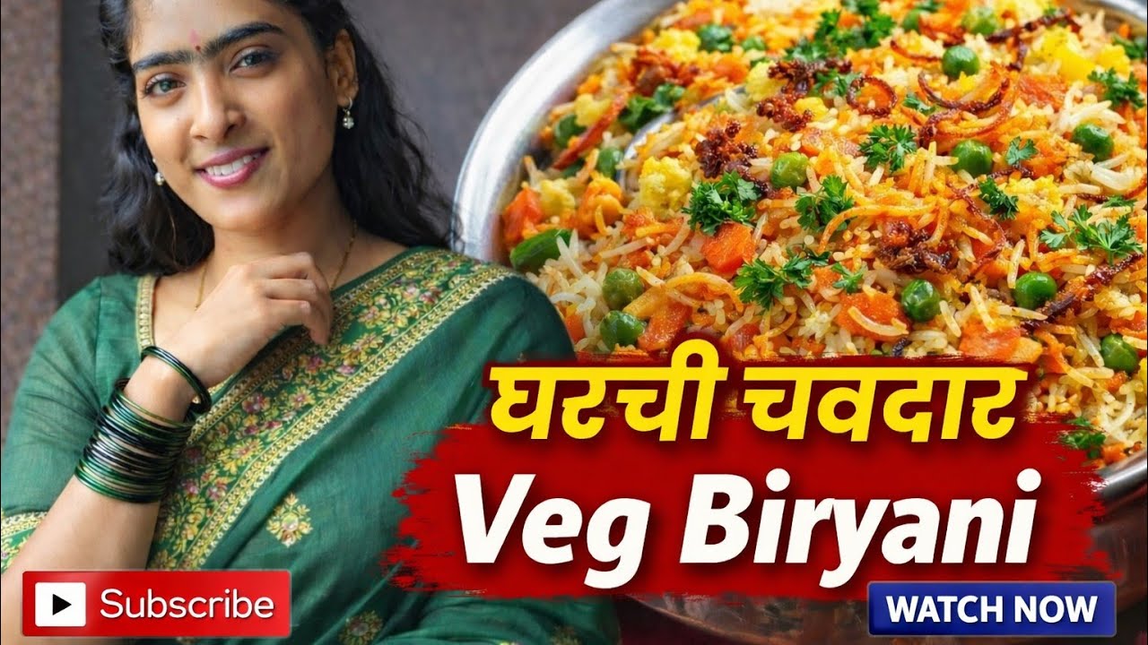 ✨🍽️ आज बनवली खास घरची Veg Biryani | Complete Recipe | Long Cooking Vlog 🍽️✨