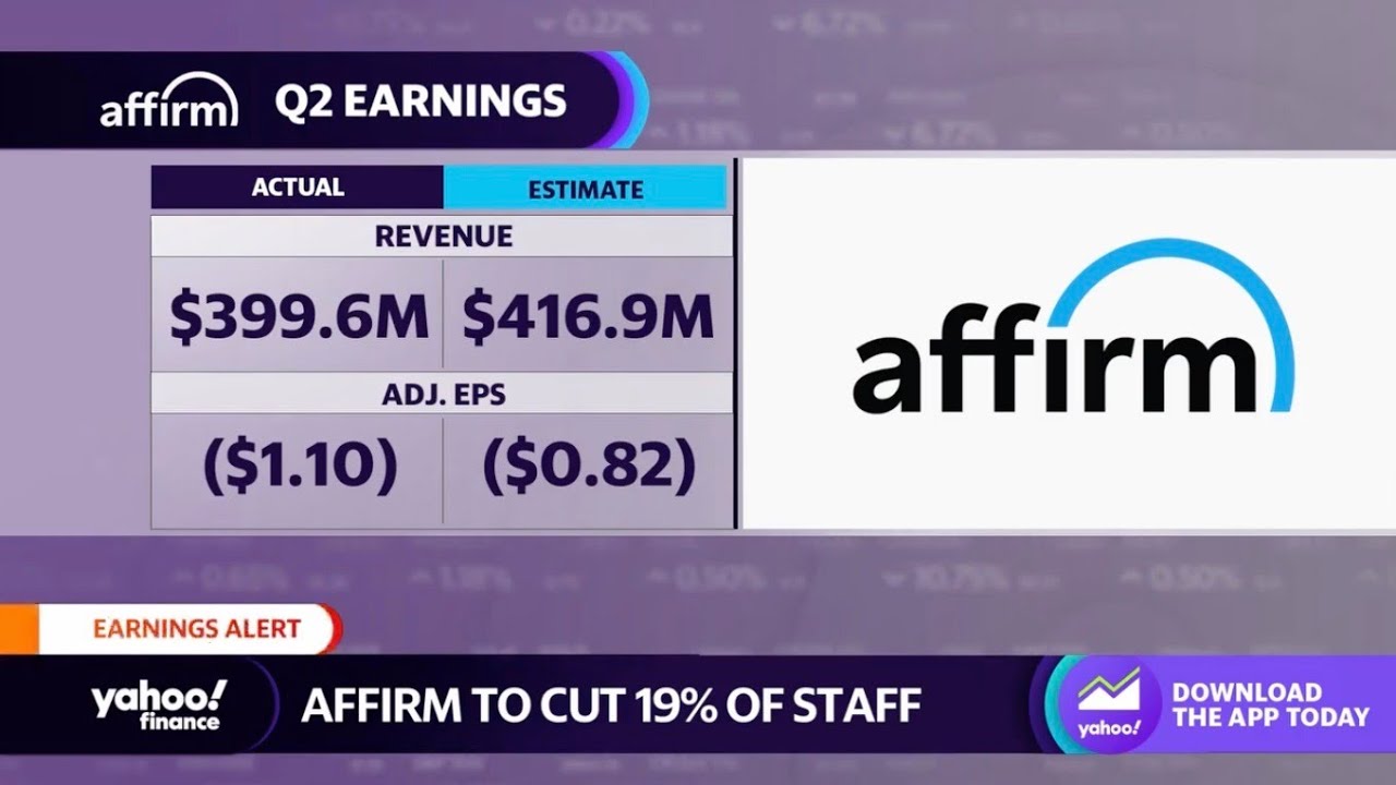Affirm stock sinks on Q2 earnings, job cuts