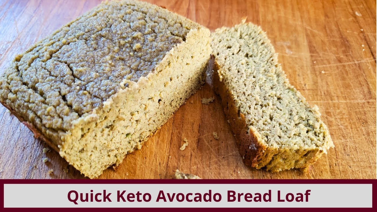 Quick Keto Avocado Bread Loaf (Nut Free Gluten Free)