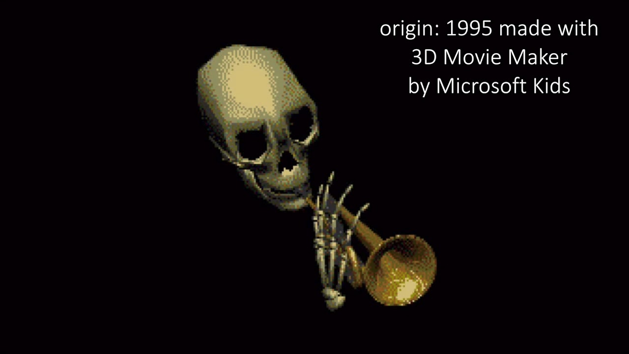 skull trumpet / doot doot meme origin