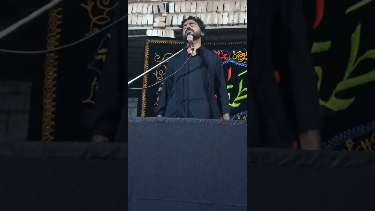 Zakir Syed Ghulam Hussain shah Naqvi musaib Ghazi Abbas as.ashra Muhram at Goth Faizal Mahar
