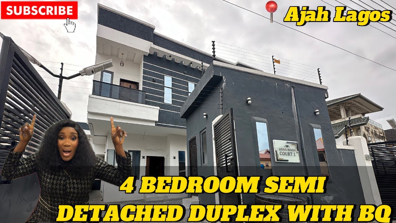HOUSE FOR SALE IN LEKKI LAGOS NIGERIA:STRATEGIC 4 BEDROOM SEMI DETACHED WITH BQ IN AJAH #property