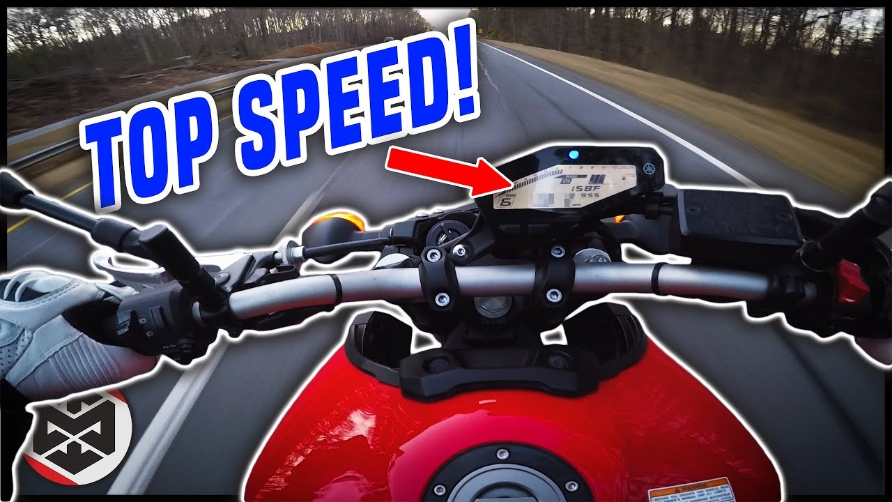Yamaha MT-09 TOP SPEED CHALLENGE!