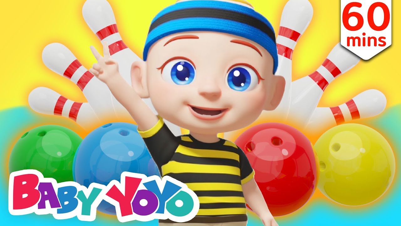 Песня цветов (Color Bowling) | Детские песенки- Baby yoyo