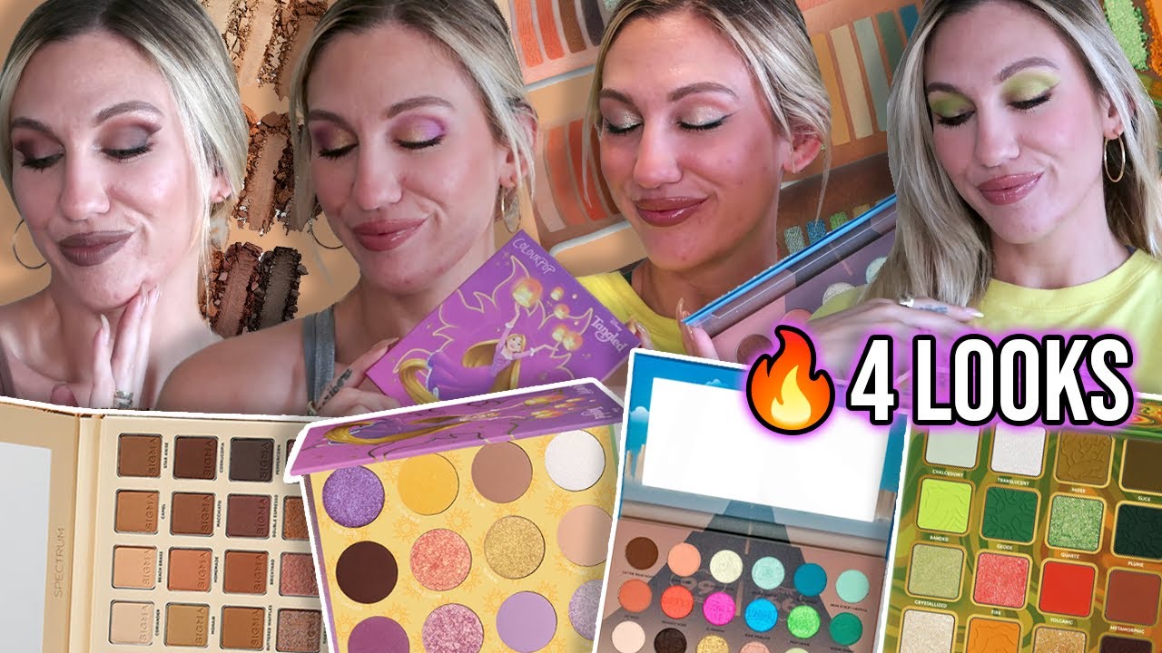 4 (simple, quick) looks with 4 NEW palettes