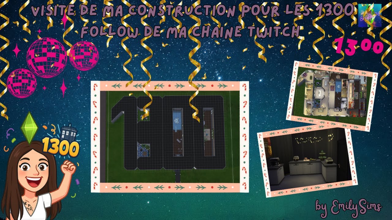 Visite de la maison en forme de 1300  fait en live