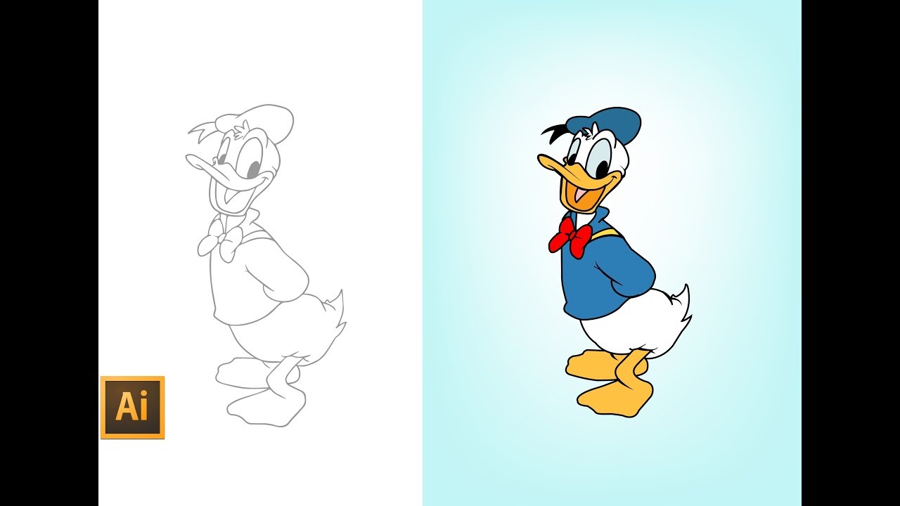 Adobe Illustrator | Image Tracing using Pen Tool.