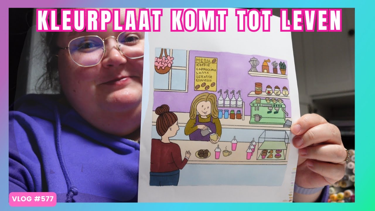 Mijn eigen kleurplaat testen 🎨 | Zo wordt mijn kleurboek! DANIELLE VLOGT 