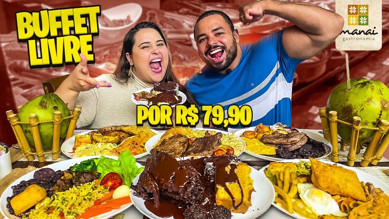 BUFFET A VONTADE COM BEBIDA E SORVETE HAAGEN DAZS POR R$ 79,90 | MANAÍ
