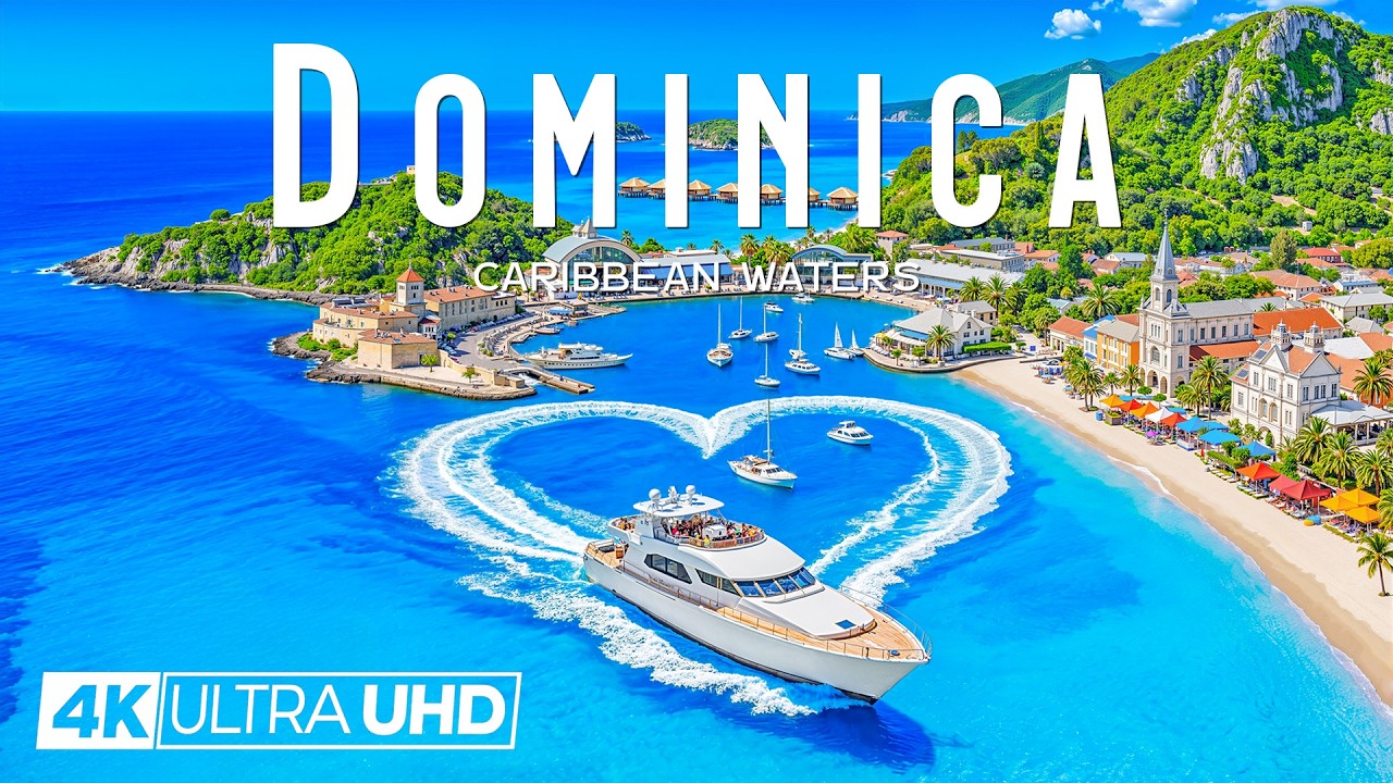 [4K] Dominica 2026 🇩🇲 Explore Wild Caribbean Shores & Emerald Island Waters with Deep House Chill