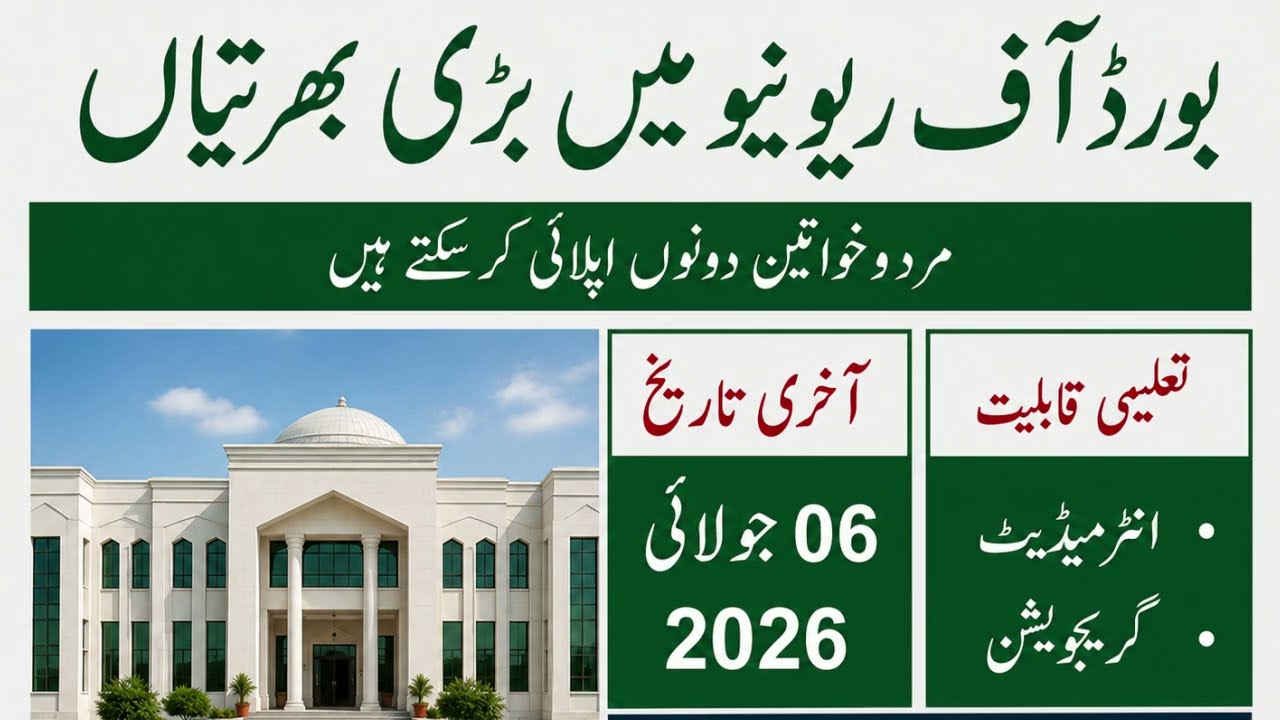 Board of Revenue  Jobs 2026 | New Government Jobs in pakistan  2026