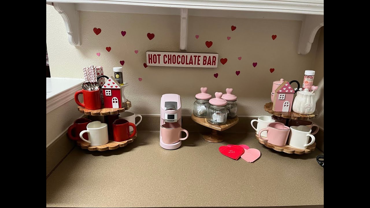 Decorate With Me! 2024 Valentine's Cocoa/ Coffee Bar