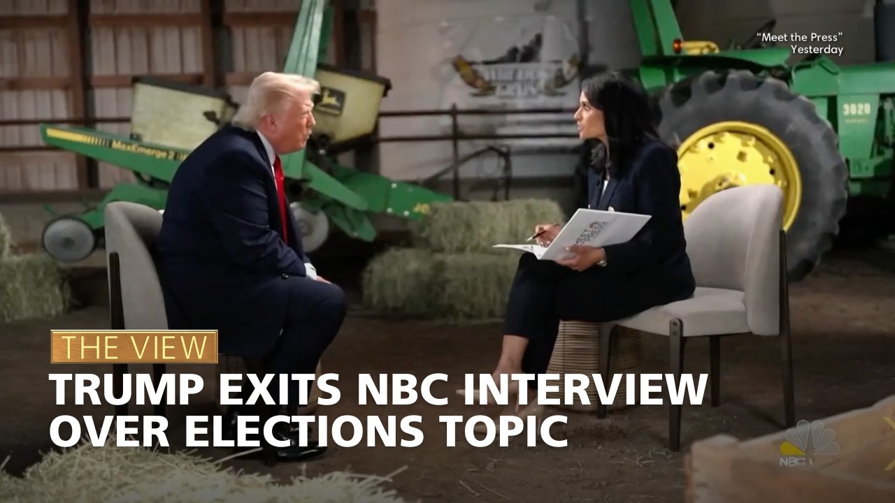 Trump Exits NBC Interview Over Elections Topic | The View
