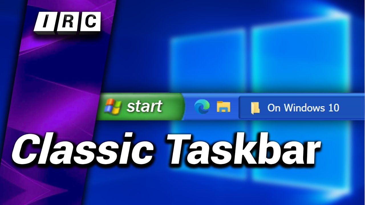 Bring Back the Classic Taskbar - RetroBar