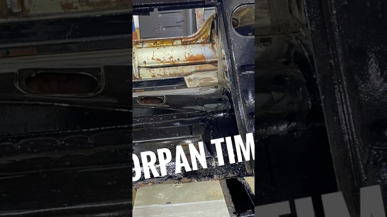 Panel bonding floor pans in? Am I crazy? #vintagecarrestoration #carrestorationproject #floorpans