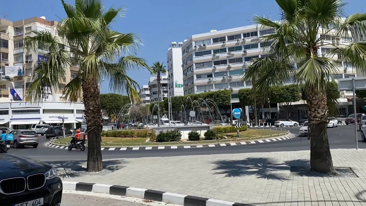 Walking from Municipal park to Agios Nikolaos Junction, then by Arch. Makarios III to Kanika