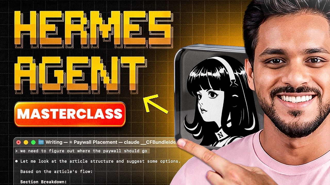 Hermes AI Agent Masterclass in Hindi | 24/7 AI Employee Setup A to Z 2026