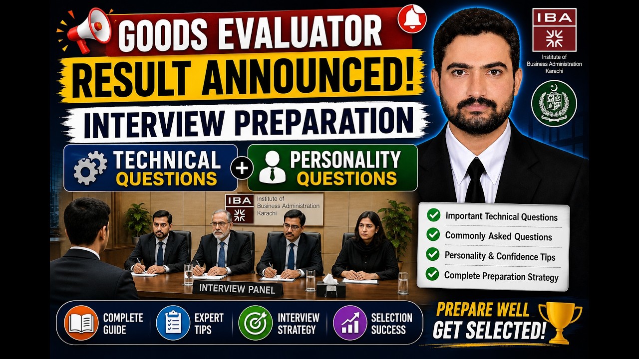 Goods Evaluator FBR Interview 