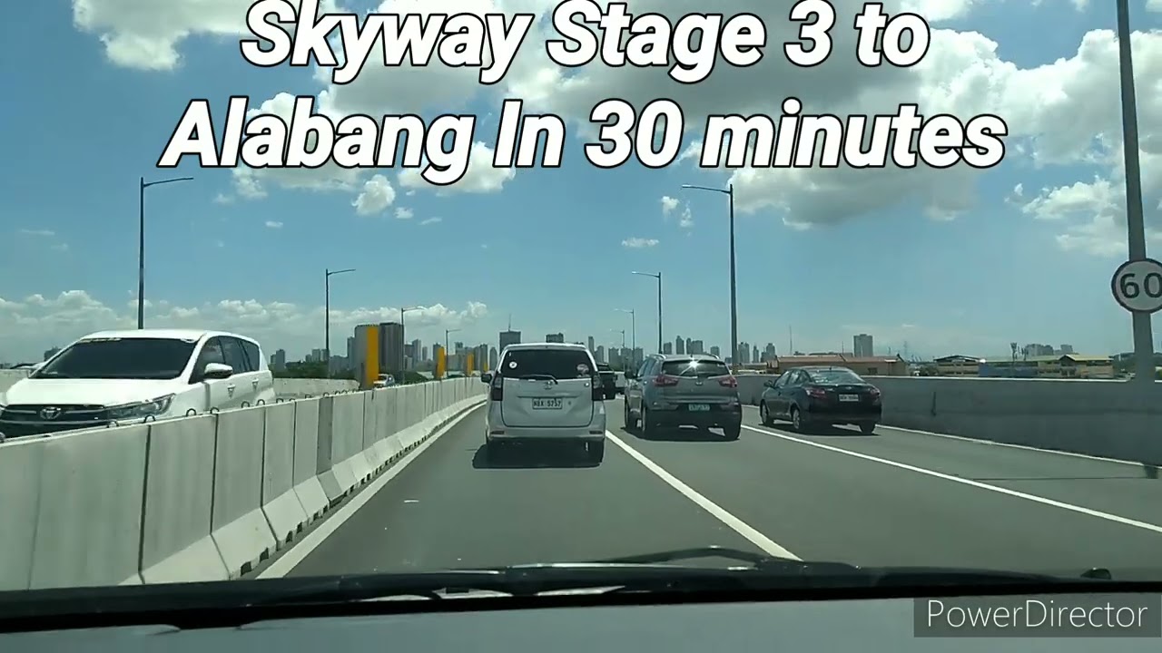 Skyway Stage 3 Balintawak to Alabang Muntinlupa in 27 minutes Toll fee 129 plus 331 Until MCX exit