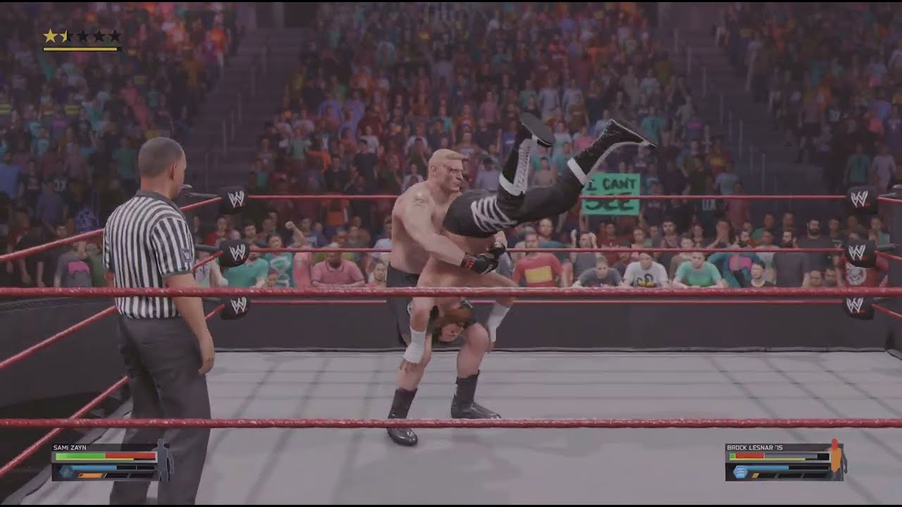 WWE SAMI ZAYN vs. BROCK LESNAR Full Match 