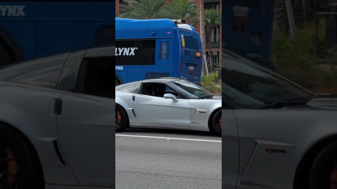C6 Corvette Z06 chopping drive-by 
