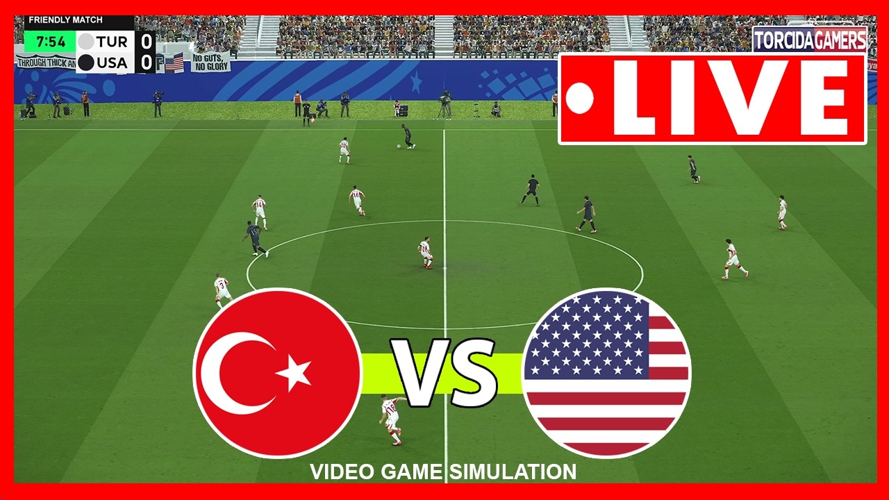 🔴T&uuml;rkiye vs USA Live | World Cup 2026 | Full Match Stream | Video Game Simulation