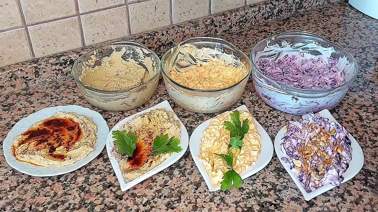 3 вида закусок за 30 минут / РОЗОВЫЙ СОН / ХУМУС / МОРКОВНЫЙ ТАРАТОР РЕЦЕПТЫ ЗАКУСОК