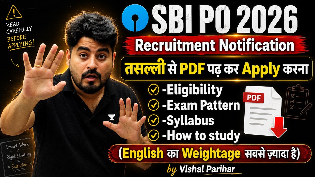 SBI PO Notification 2026 Out | 1500 Posts, Eligibility, Exam Pattern, Syllabus & English Weightage