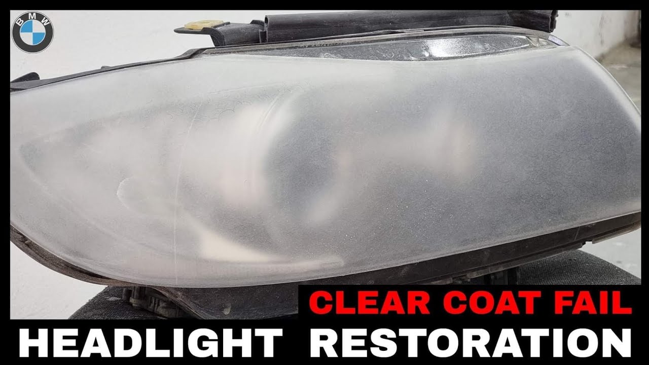 How To Restore Headlights/CLEARCOAT Lacquer FAIL