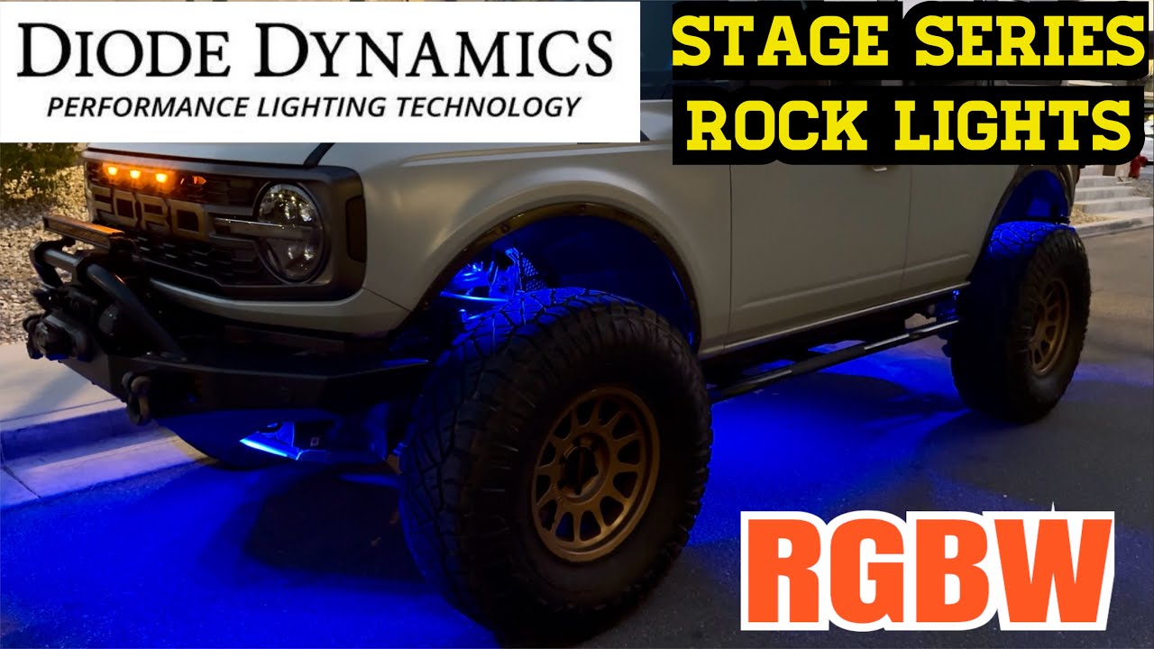 Ford Bronco Diode Dynamics Stage Series RGBW Rock Lights Install