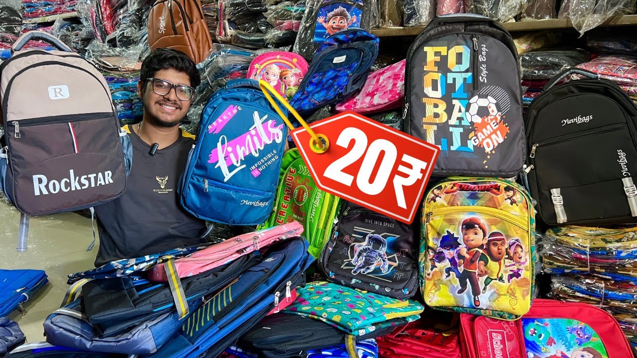 उल्हासनगर - Ulhasnagar wholesale market  School bag wholesale market in mumbai Bags wholesale Market
