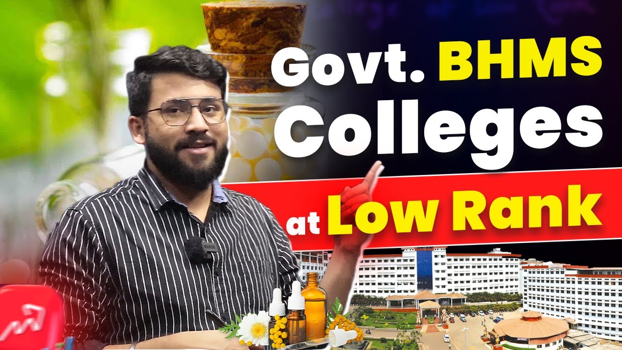 AACCC 2023 | 🔥 Government BHMS Colleges at Very Low Rank & Marks | Top homeopathy colleges Cut off