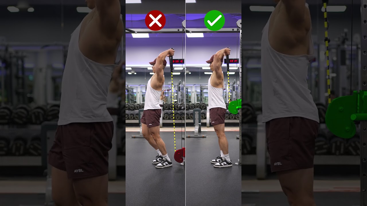 ✅ Do Overhead Cable Tricep Extensions LIKE THIS!