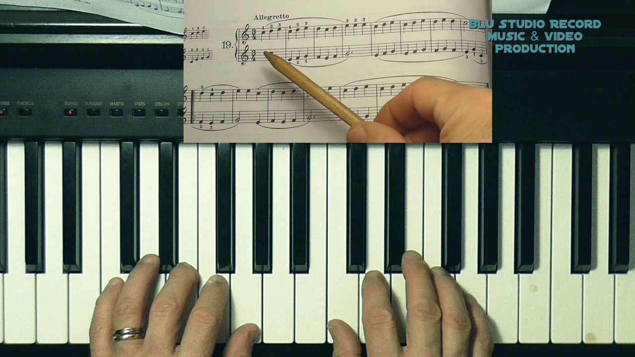 [28] Lezioni di pianoforte a mani unite - School of piano - Beyer esercizio 19 pagina 26