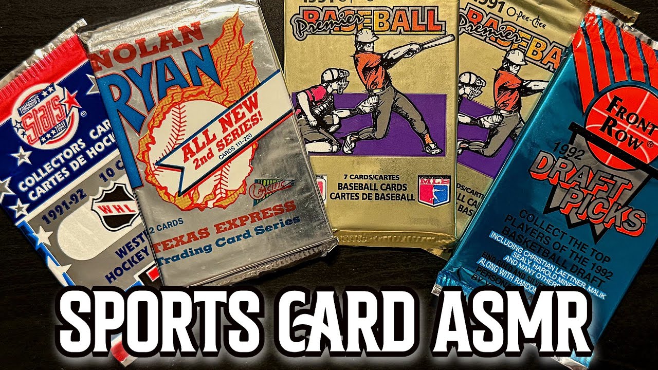 RELAXING with random SPORTS CARDS | Sports Card ASMR