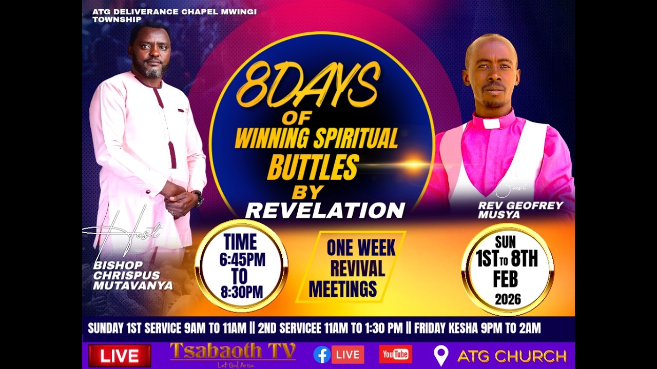 WINNING SPRITUAL BATTLES BY REVELATION SUNDAY 2ND SERVICE BY REV GEOFFERY ISRAEL MUSYA ||1/03/2026