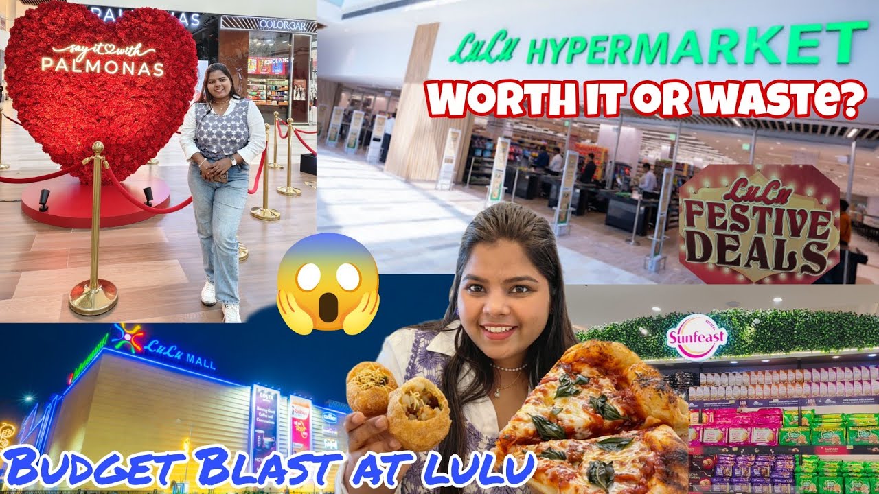 Lulu Mall Lucknow | Inside India’s Largest Mall | ₹500 Budget Food Challenge