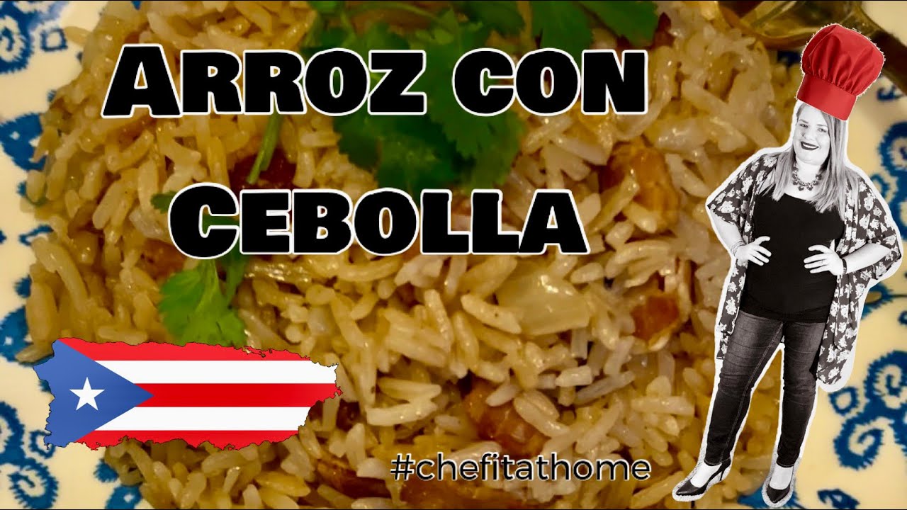 Arroz con Cebolla-Estilo Boricua (Recetas Fáciles)